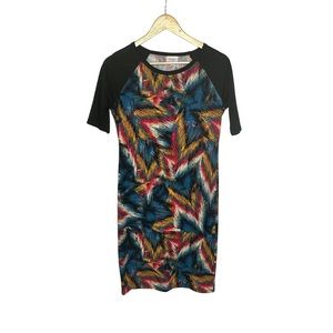 NWOT Geometric Print LuLaRoe Julia Dress s
